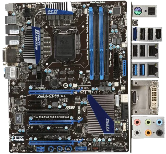 Ремонт материнских плат MSI Z68A-GD80 (B3) в сервисном центре FIX-MSI