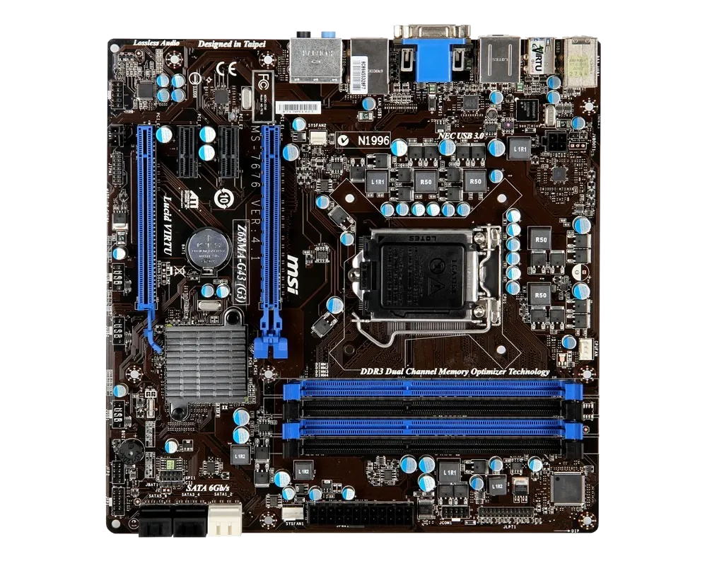 Ремонт материнских плат MSI Z68MA-G43 (G3) в сервисном центре FIX-MSI