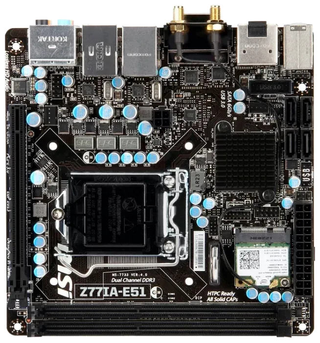 Ремонт материнских плат MSI Z77IA-E51 в сервисном центре FIX-MSI
